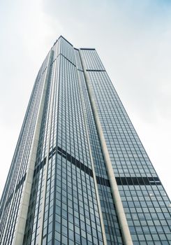 PARIS - JULY 21, 2014: Modern building Montparnasse skyscraper in the city.