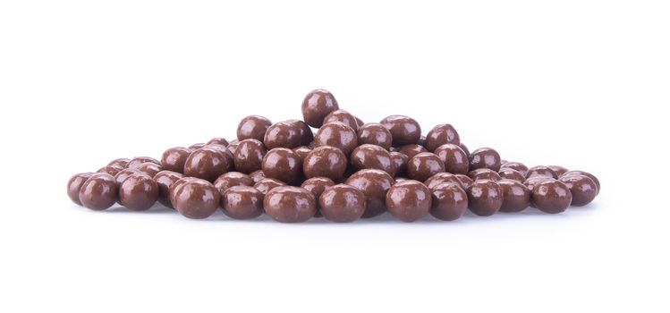 chocolate balls. chocolate balls on a background.