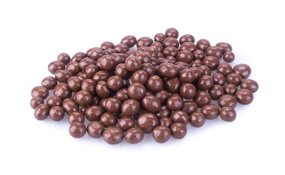 chocolate balls. chocolate balls on a background.