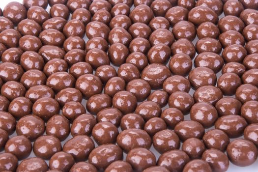 chocolate balls. chocolate balls on a background.