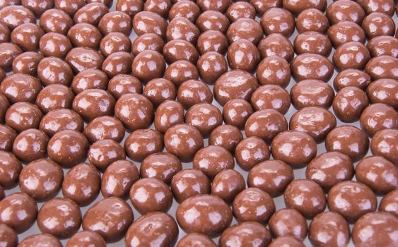 chocolate balls. chocolate balls on a background.