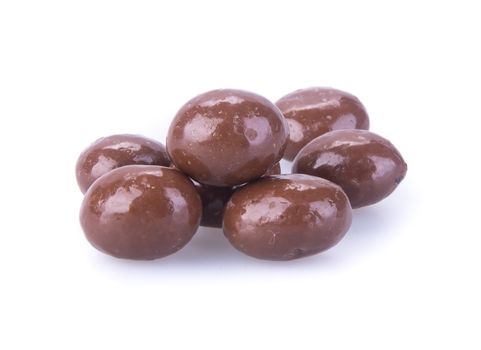 chocolate balls. chocolate balls on a background.