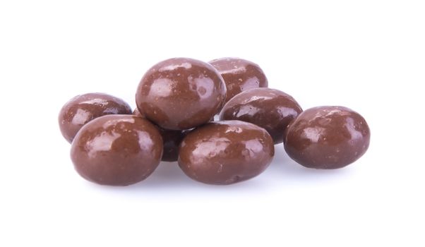 chocolate balls. chocolate balls on a background.