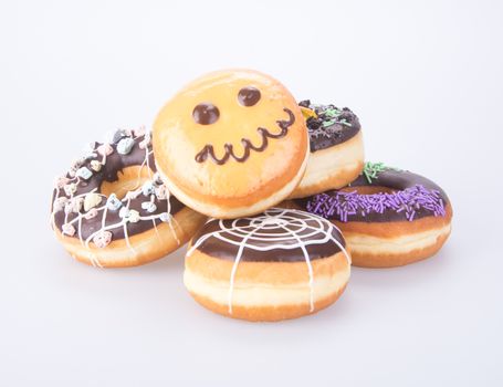 donut. halloween donut on a background