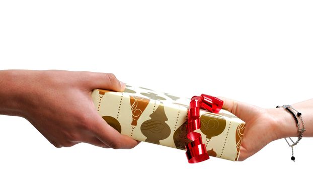Hands that give in during the Christmas holidays.