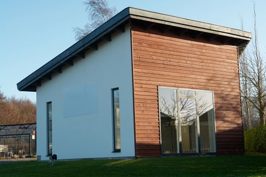 Modern style designed private wooden home summer house                               