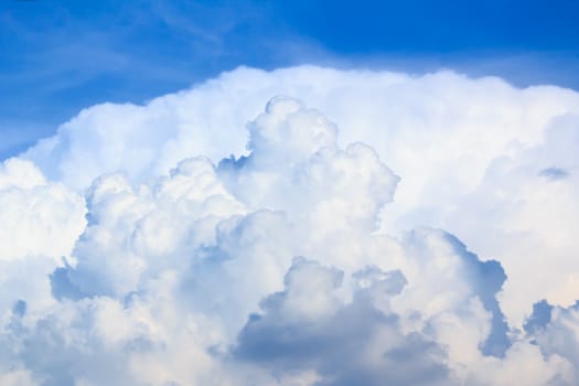 clouds in the blue sky is very beautiful.