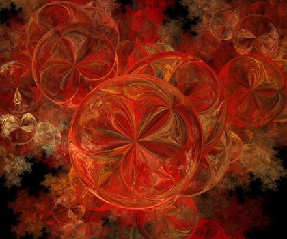 Computer generated fractal artwork for creative design, art and entertainment