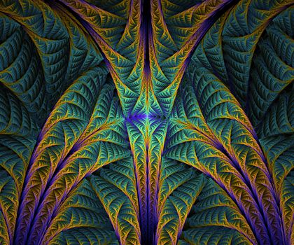 Computer generated fractal artwork for creative design, art and entertainment