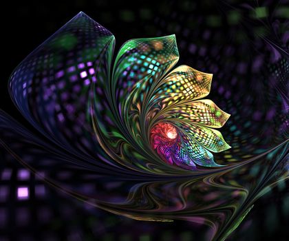 Computer generated fractal artwork for creative design, art and entertainment