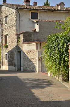 Stone house in Borguetto, a a charming village of Italy.