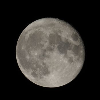 Full moon seen through a telescope image taken with my own telescope  no NASA images used