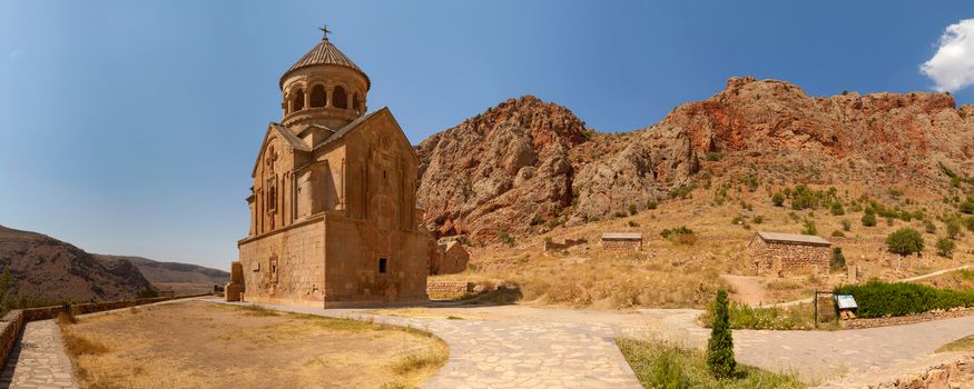 The ancient Christian temple complex Noravank in the mountains of Armenia