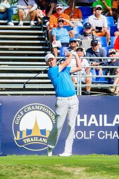 CHONBURI - DECEMBER 14 : Chris Gaunt of Australia player in Thailand Golf Championship 2014 (Professional golf tournament on the Asian Tour) at Amata Spring Country Club on December 14, 2014 in Chonburi, Thailand.