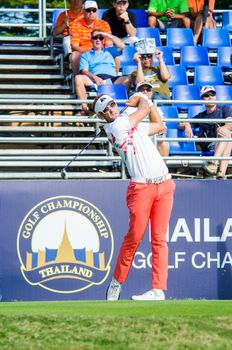 CHONBURI - DECEMBER 14 : Berry Henson of USA player in Thailand Golf Championship 2014 (Professional golf tournament on the Asian Tour) at Amata Spring Country Club on December 14, 2014 in Chonburi, Thailand.