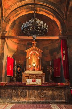 The decoration at altar Inside of Khor Virap Monastery