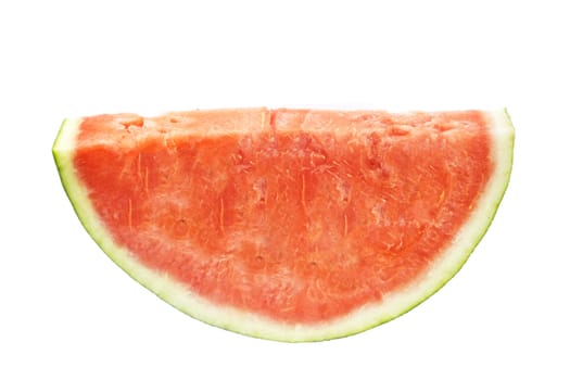 Slices of watermelon on white background