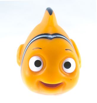 Amman, Jordan - November 1, 2014: Marlin cartoon fish toy character of Finding Nemo movie from Disney Pixar animation studio.