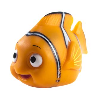 Amman, Jordan - November 1, 2014: Marlin cartoon fish toy character of Finding Nemo movie from Disney Pixar animation studio.