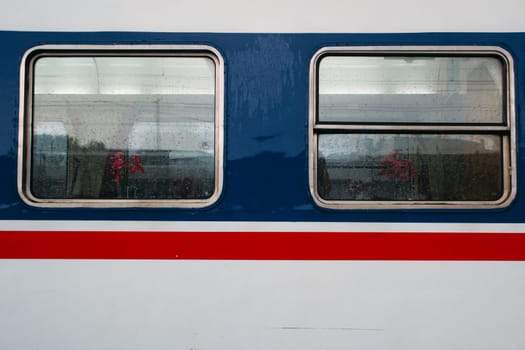  train in the rain