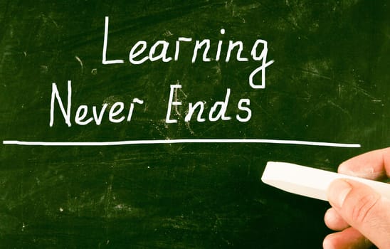 Concept Handwritten With Chalk On A Blackboard
