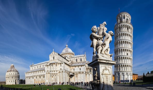 Pisa, place of miracles: the leaning tower and the cathedral baptistery