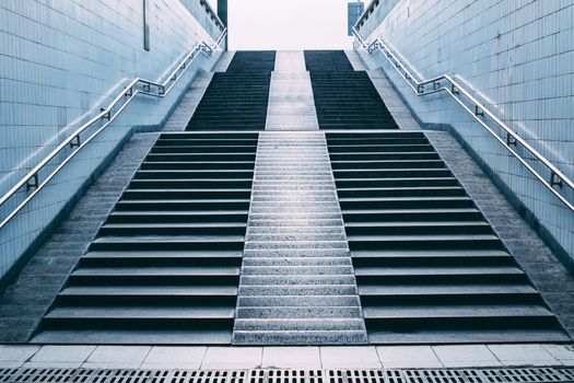 stairs of subway station,Beijing