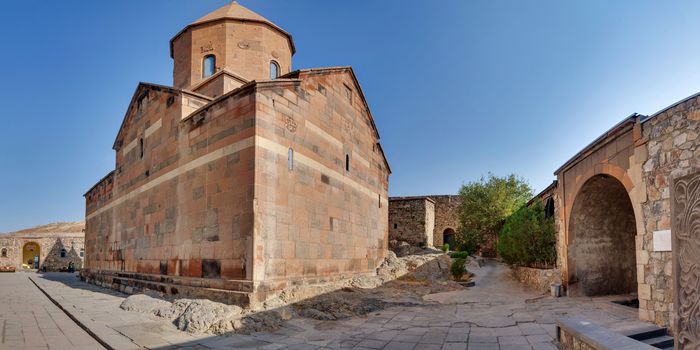 The Chorus temple Hor Virap in the mountains of Armenia