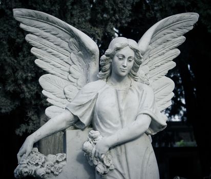 Statue of the angel who watches over the dead