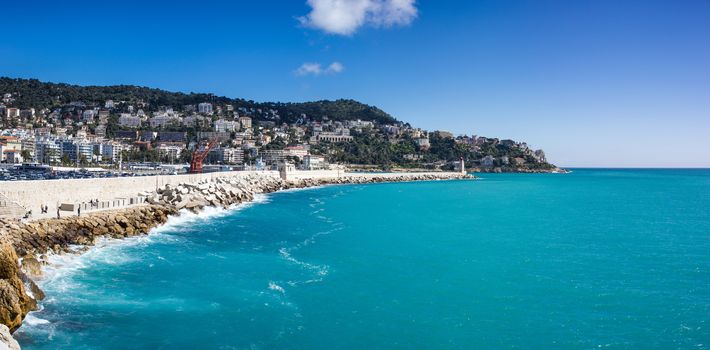 French Riviera, the coasts of Nice in France