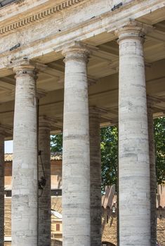 Rome, Bernini's colonnade surrounding St. Peter's Square