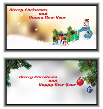 set of greeting cards happy new year