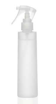 White blank spray with dispenser isolated on background