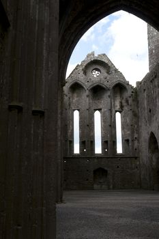 the church at historic rock of Cashel landmark in county Tipperary Ireland