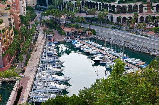 The picture of the  marina in Monaco