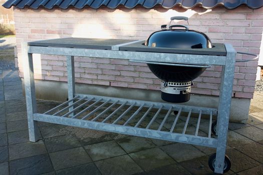 Modern design charcoal outdoors kitchen grill BBQ                               