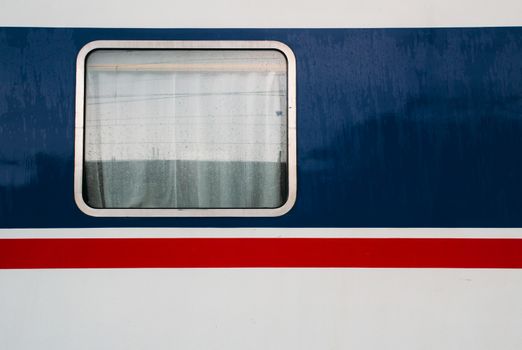  train in the rain