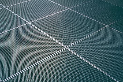 close up of metal protective net