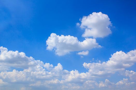 clouds in the blue sky is very beautiful.