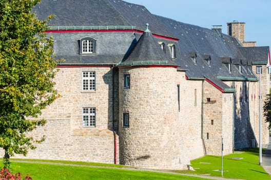 Medieval Castle Broich in Mülheim an der Ruhr. Well restored.