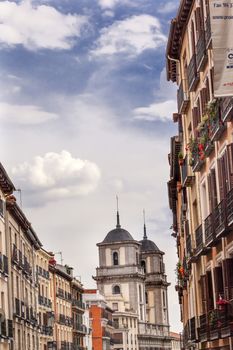 Santa Iglesia Collegiata de San Isidro Church Street Madrid Spain. Named after Patron Saint of Madrid, Saint Isidore, Church was created in 1651