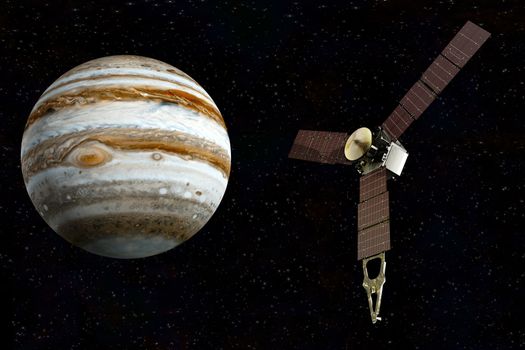 Juno requires a five-year cruise to Jupiter, arriving around July 4, 2016