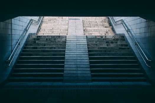 stairs of subway station,Beijing