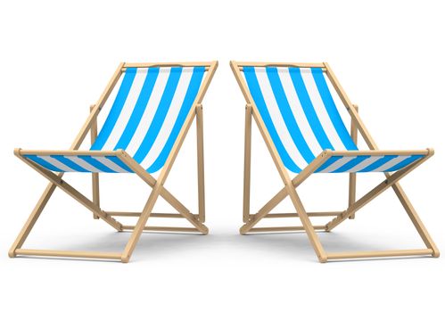 3d generated picture of a beach chair