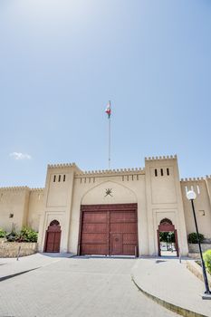 Image of the entrance gate to the market in Nizwa