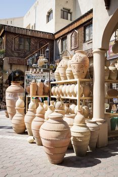 Pottery on the market of Nizwa, Oman