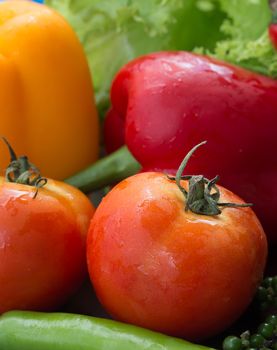 Bell Peppers Indicating Bell-Pepper Ingredients And Ripe