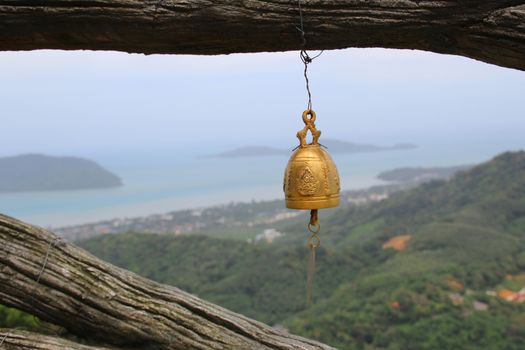 Golden Bell with a view over Phuket Island