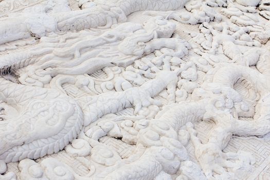  Marble carving of  Dragon in temple of heaven