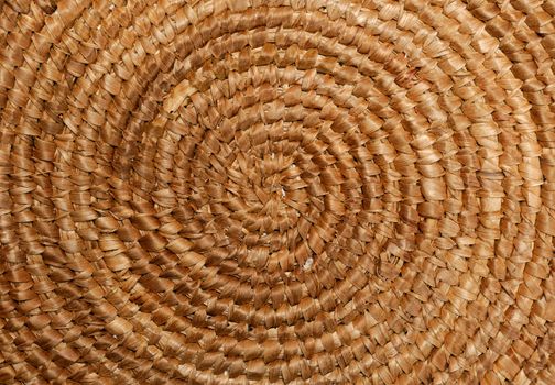 Concentric circles of a wicker basket, traditional Sardinian cuisine.